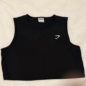 Gymshark Black Sleeveless Crop Top
